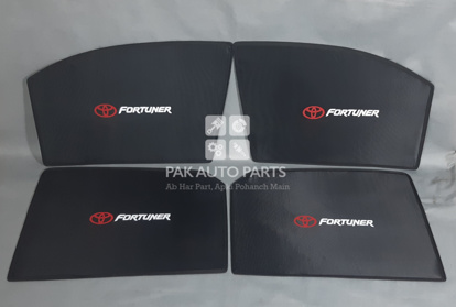 Picture of Toyota Fortuner 2017-24  Sunshades Window Curtains Set of 4 Pcs  with Logo