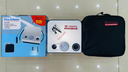 Picture of Tire Inflator Compressor with Toyota Logo, 80PSI | Model AC 595