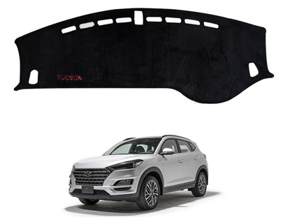 Picture of Hyundai Tucson Velvet Dashboard Mat, non-slip | Black