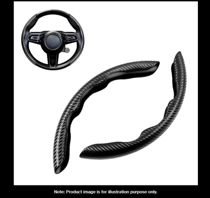 Picture of Carbon Fiber Steering Wheel Cover, Segmented Pair | Universal