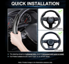 Picture of Carbon Fiber Steering Wheel Cover, Segmented Pair | Universal