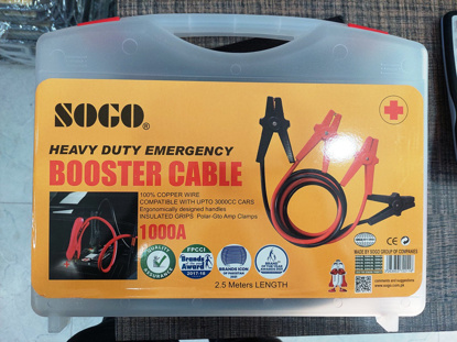 Picture of Car Battery Booster Jump Start Cable Set, Sogo | 1000 Amps