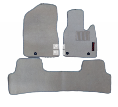 Picture of Hyundai Tucson Carpet Floor Mat Set Non-slip (3 Pcs) Beige Color | Model 2020~