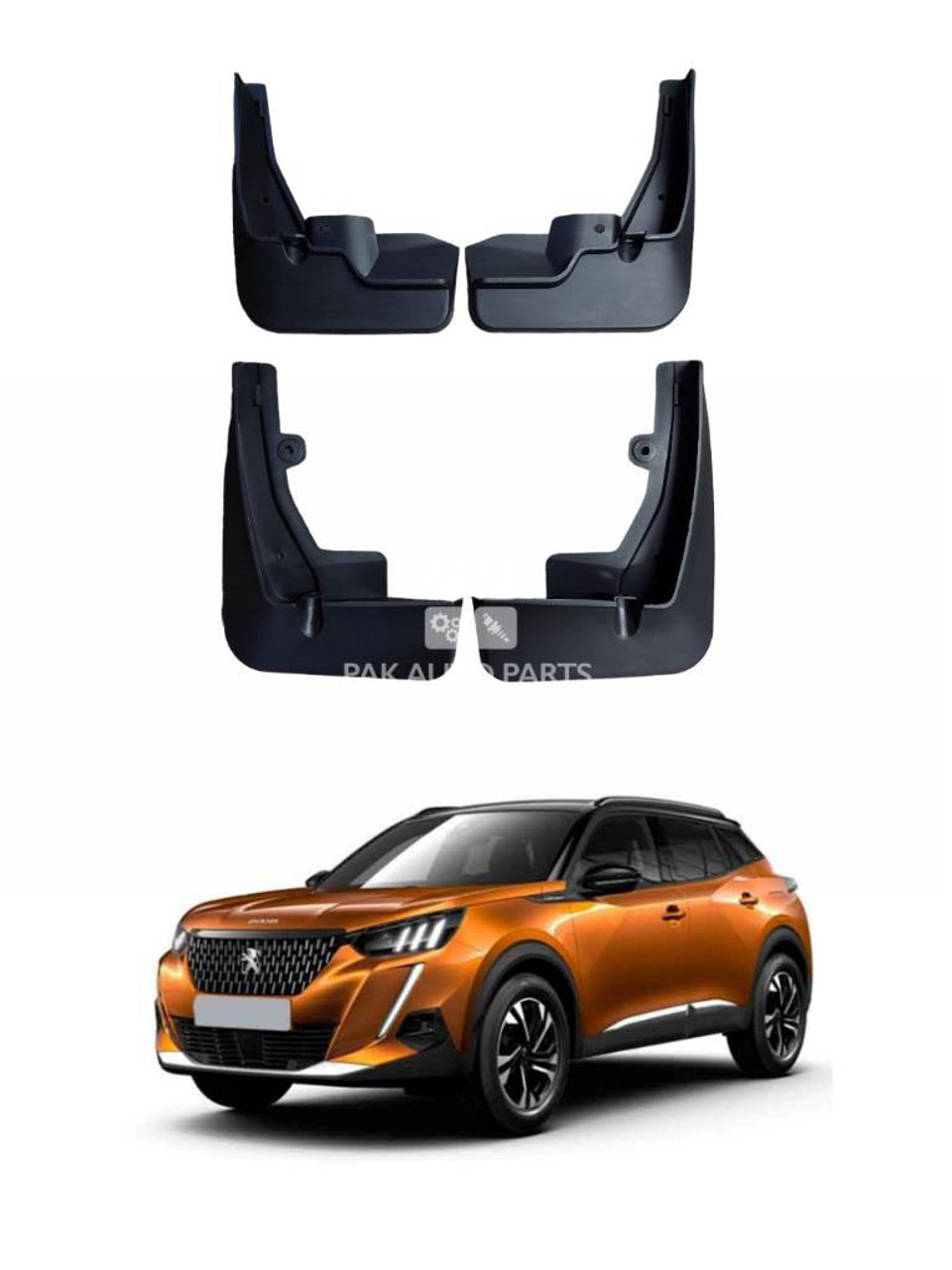 Picture of Peugeot 2008 Mud Flaps Splash Guards Set of 4 Pcs | Model 2022~