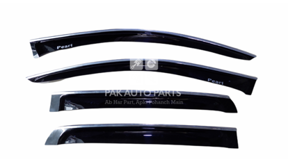 Picture of Prince Pearl Window Visors Set Air press With Chrome & Logo | Model 2019~
