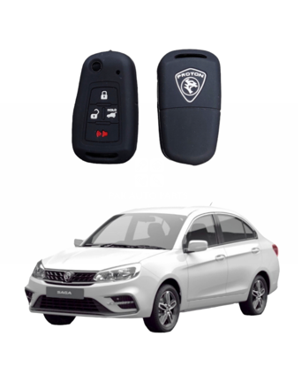 Picture of Proton Saga Silicone Key Cover Remote Pouch, Black | Model 2021~