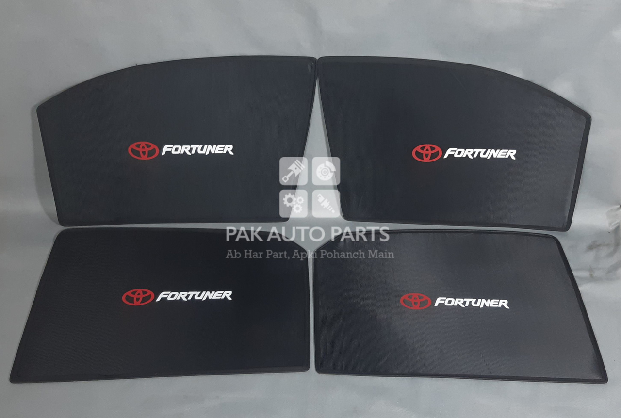 Picture of Toyota Fortuner Window Shades Curtains Set of 4 Pcs  with Logo | Model 2017~