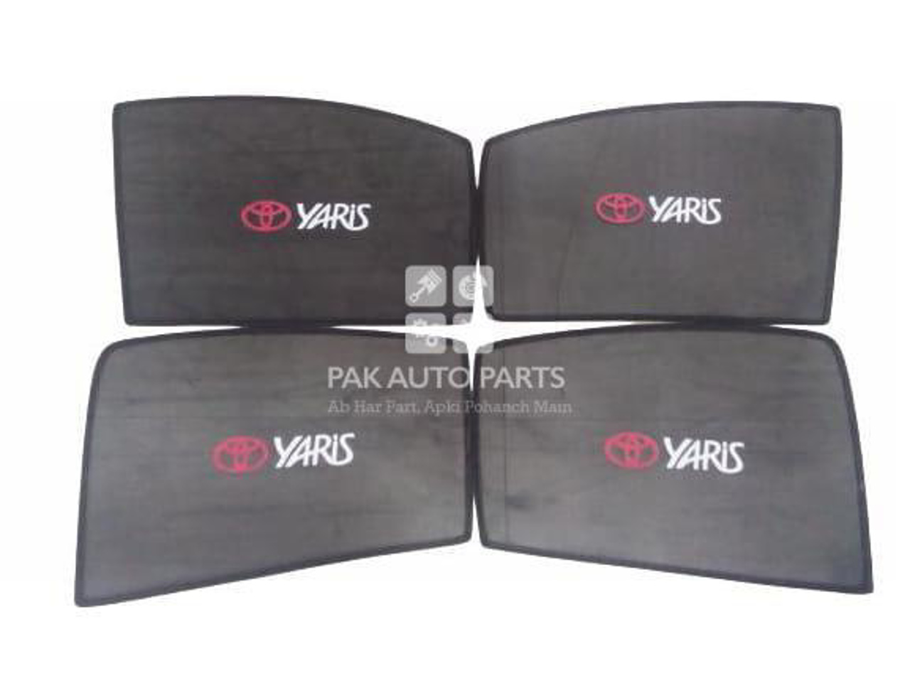 Picture of Toyota Yaris Window Sun Shades Set of 4 Pcs, Black | Model 2020~