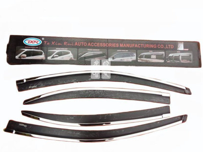 Picture of Toyota Yaris TXR Visors Airpress With Chrome Lining  (4 Pcs Set) | Model 2020~