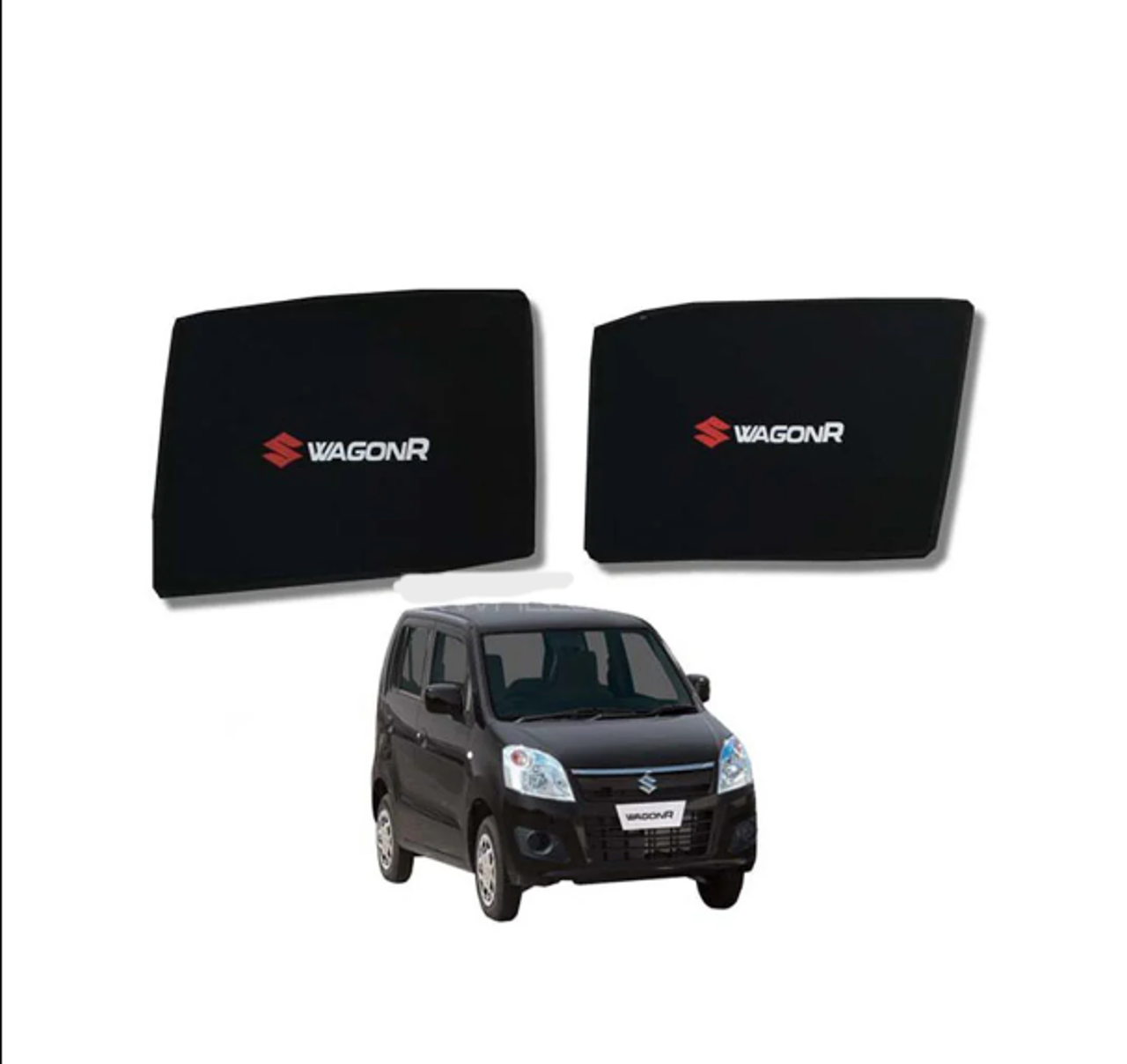 Picture of Suzuki Wagon R 2017-2023 Window Sun Shades Set of 4 Pcs, Black