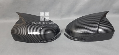 Picture of Honda Fit GP5-GP6 Batman Style Carbon Fiber Side Mirrors Covers