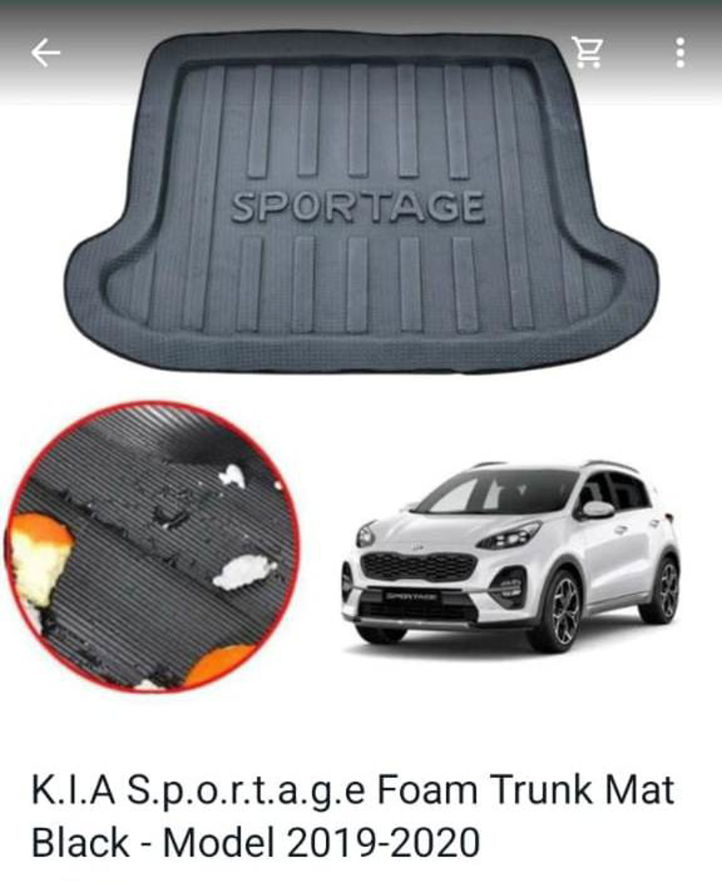 Picture of Kia Sportage Trunk Mat Tray | Model 2019-24