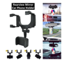 Picture of Car Rear View Mirror Phone Holder Bracket, Universal Adjustable 360° | Black