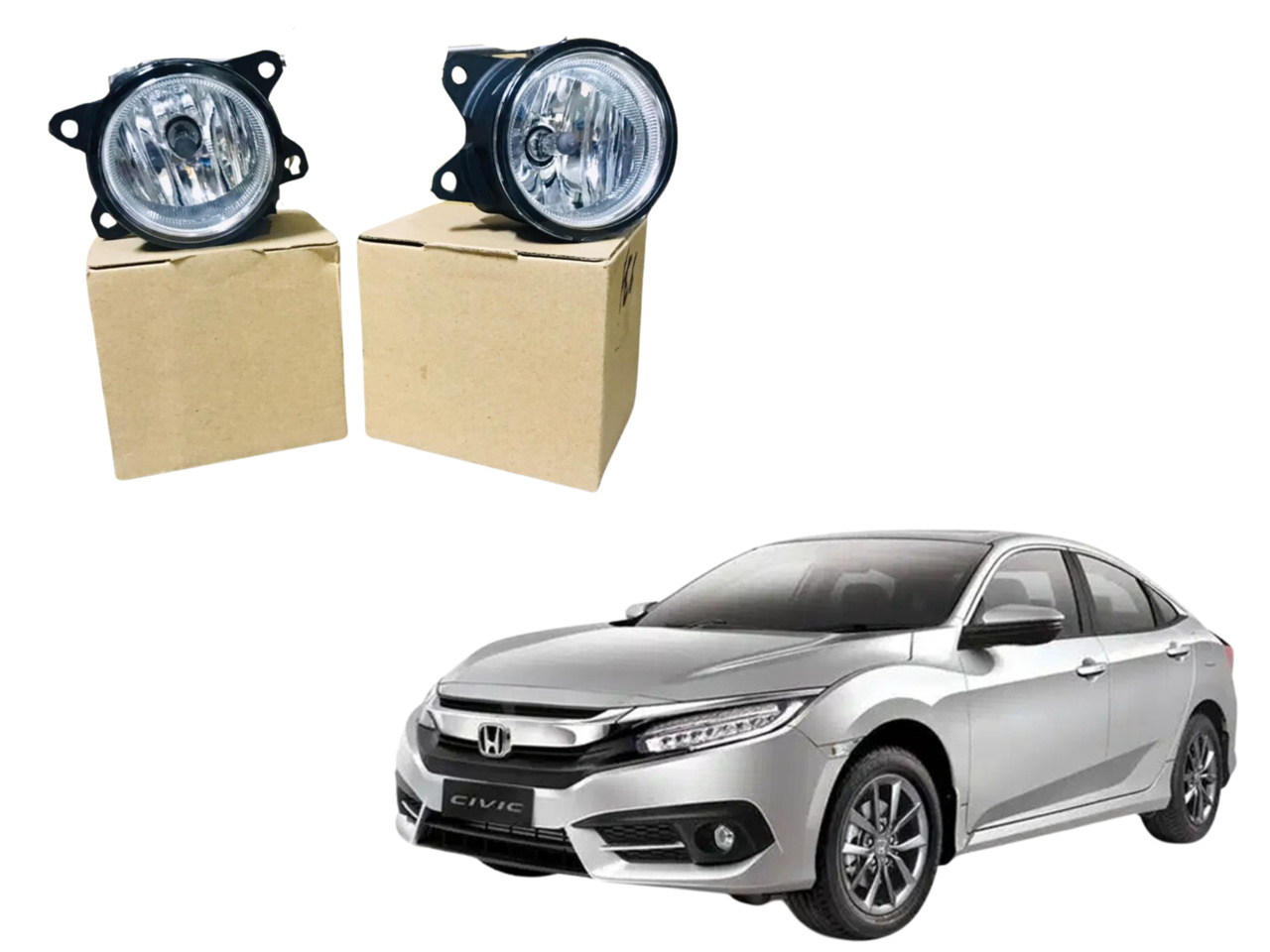 Picture of Honda Civic 2016-2022 Fog Light Lamp Set