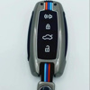 Picture of Haval H6 Jolion Smart Key Fob Metal Cover Case With Key Chain | Color: Grey Matte Gun