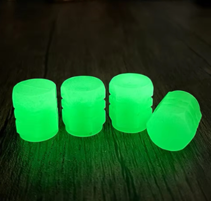 Picture of 4 PCS Car Luminous Tire Valve Cap Nozzle Night Glowing