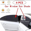 Picture of Toyota Prius 1.5cc 2007-2010 Foldable Sun Shades 4Pcs Set | Jersey material | Heat Proof | Dark Black