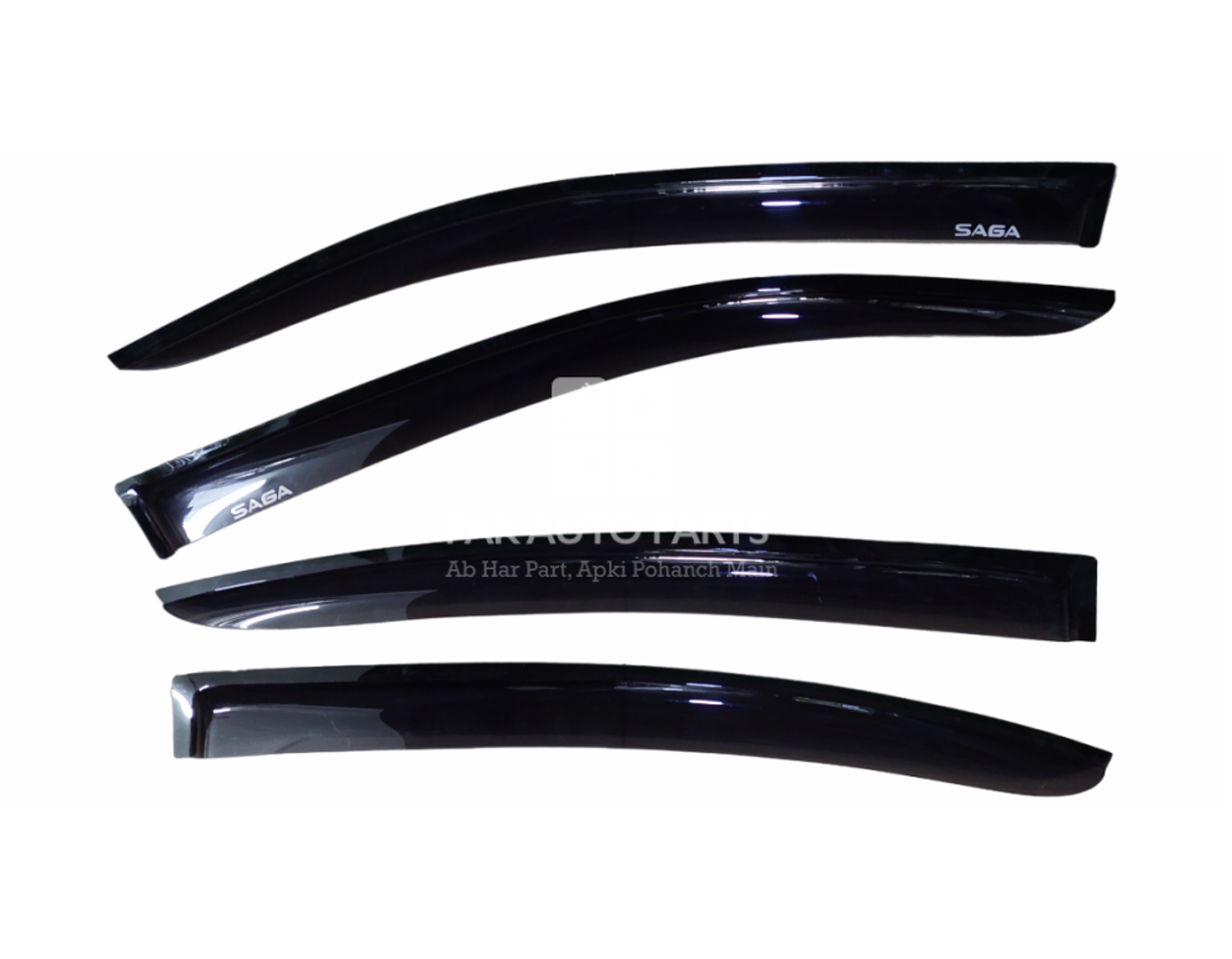 Picture of Proton Saga 2019-2024 Window Visors Air Press Set of 4 Pcs | Dark Smoke