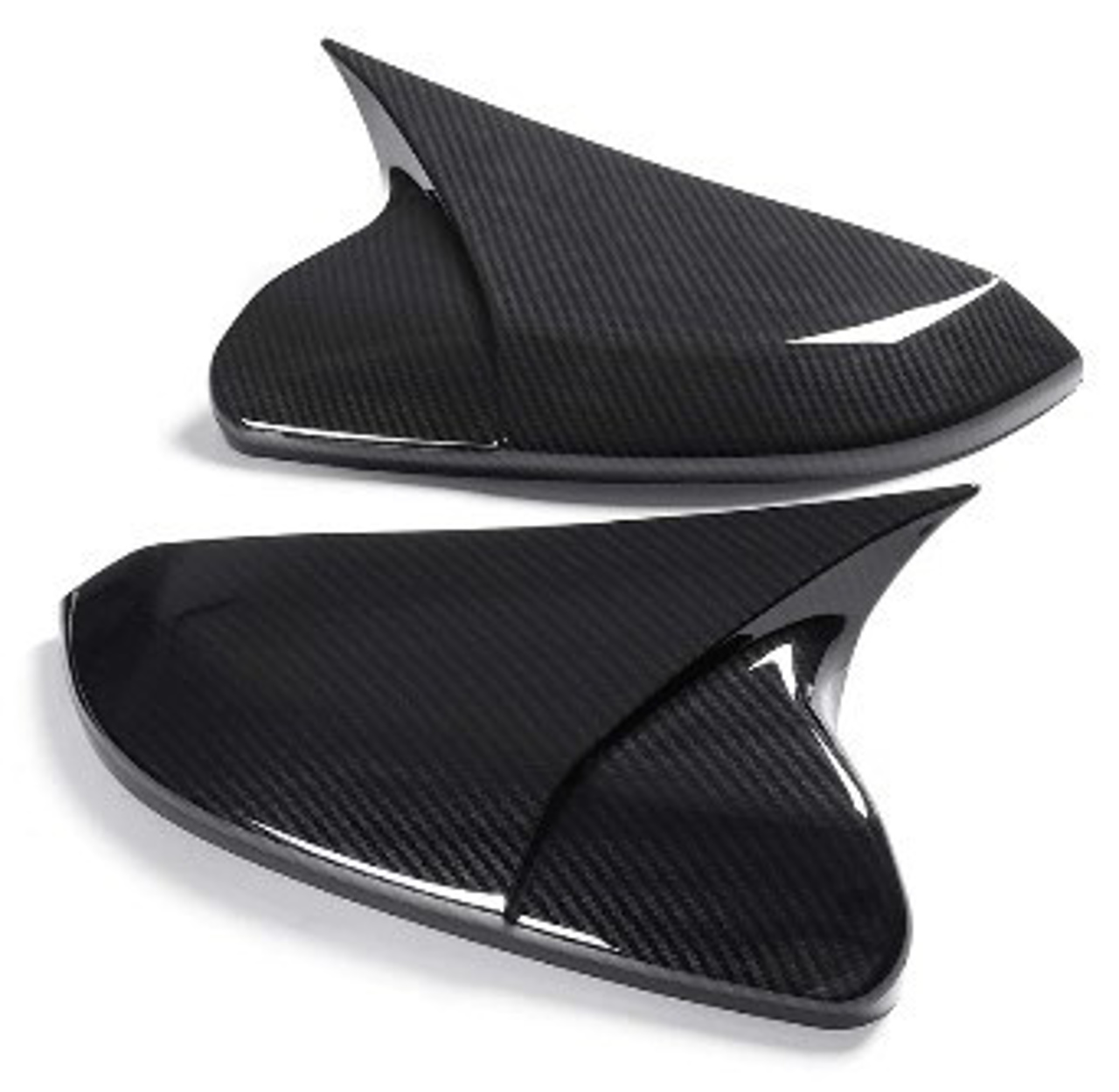 Picture of Reborn Honda Civic 2006-2012 Carbon Fiber Batman Style Side Mirror Covers