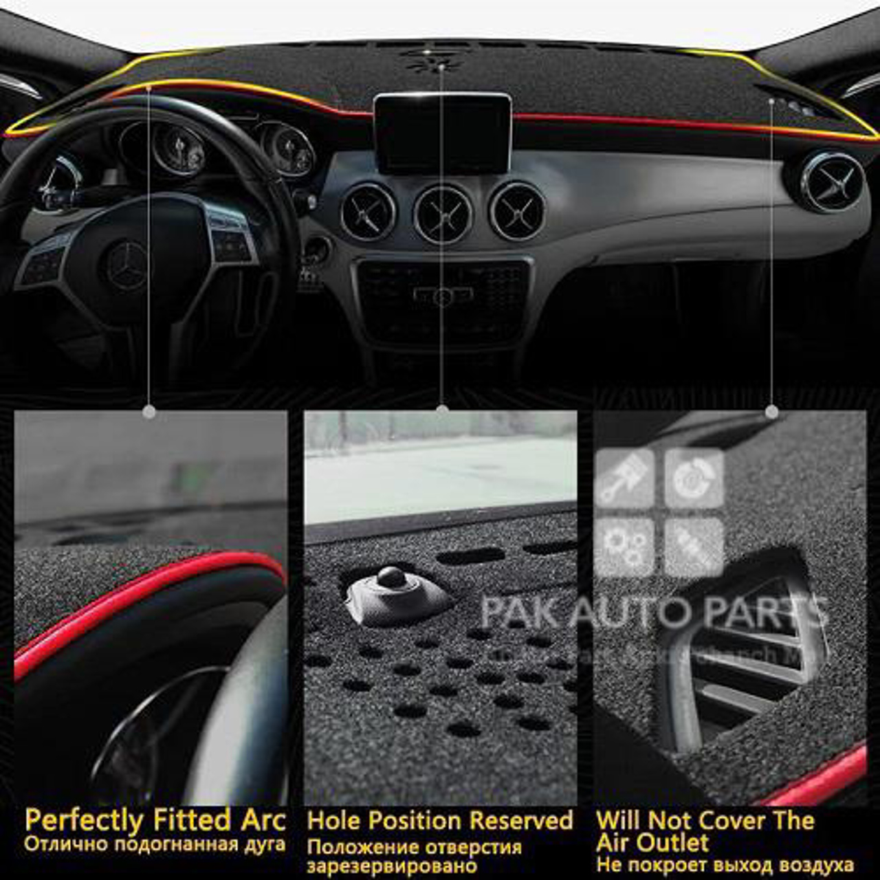 Picture of Honda City 2009-21 Dashboard Carpet Mat With Logo